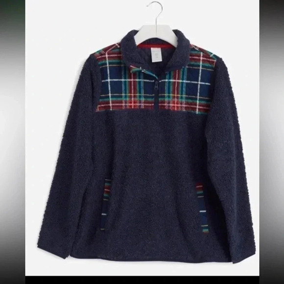 Nwt Vera Bradley Teddy Fleece Pullover Size Xl - Picture 2 of 8